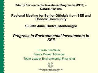 Priority Environmental Investment Programme (PEIP) –