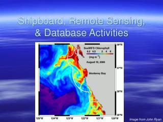 Shipboard, Remote Sensing, &amp; Database Activities