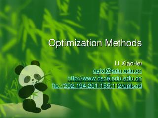 Optimization Methods