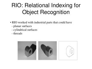 RIO: Relational Indexing for Object Recognition