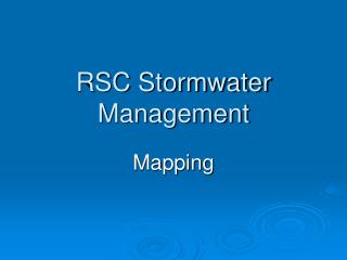 RSC Stormwater Management