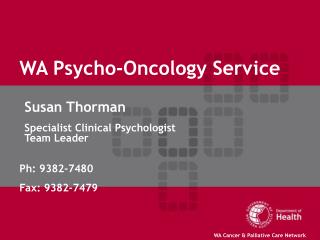 WA Psycho-Oncology Service