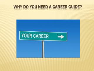 Why Do You Need a Career Guide?