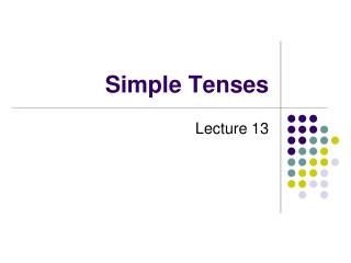 Simple Tenses