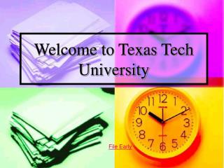 Welcome to Texas Tech University