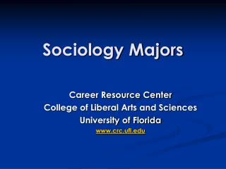 Sociology Majors