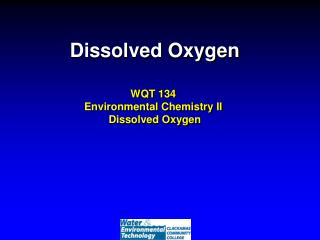 Dissolved Oxygen