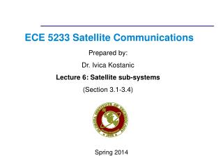 ECE 5233 Satellite Communications