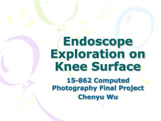 Endoscope Exploration on Knee Surface