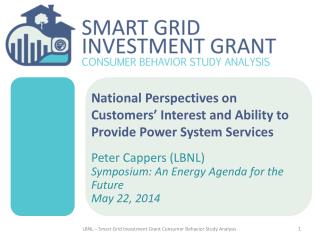National Perspectives on Customers’ Interest and Ability to Provide Power System Services