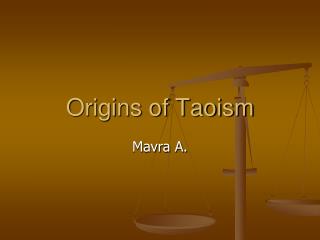 Origins of Taoism