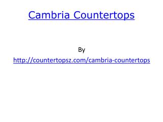 cambria countertops