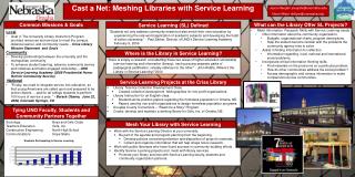 Cast a Net: Meshing Libraries with Service Learning