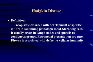 Hodgkin Disease