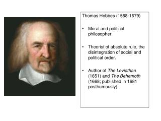 PPT - Thomas Hobbes PowerPoint Presentation - ID:6893692