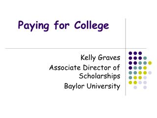 Paying for College