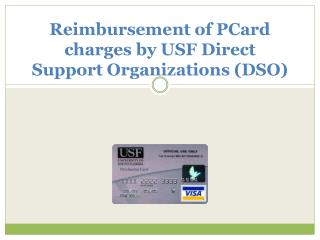 Reimbursement of PCard charges by USF Direct Support Organizations (DSO)