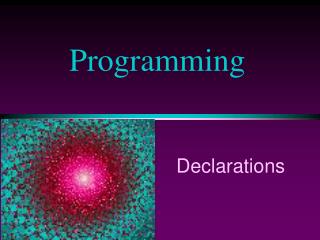 Programming