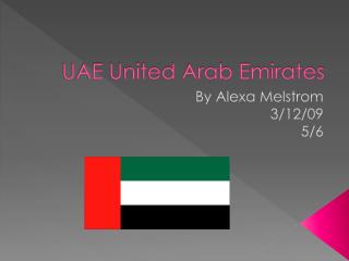 UAE United Arab Emirates