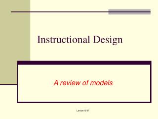 Instructional Design