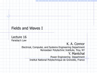 Fields and Waves I