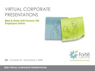VIRTUAL CORPORATE PRESENTATIONS