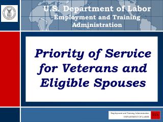 U.S. Department of Labor Employment and Training Administration