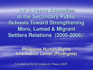 Philippine Human Rights Information Center (PhilRights)