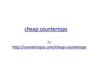 cheap countertops