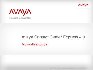 Avaya Contact Center Express 4.0