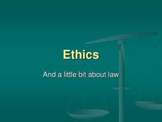 Ethics