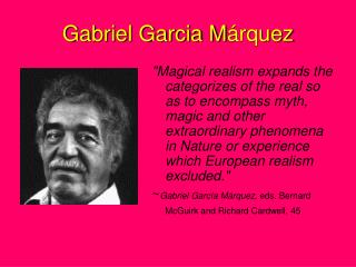 Gabriel Garcia M árquez