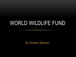 World Wildlife Fund