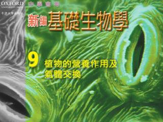 啟發活動 9.1	 生物需要甚麼來維持生命？ 9.2 植物怎樣進行營養作用？ 9.3 植物怎樣進行氣體交換？ 實驗 9.1 實驗 9.2 實驗 9.3 STS 連繫 9.1 概念總覽