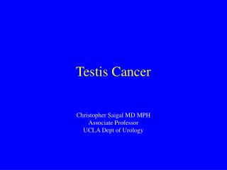 Testis Cancer