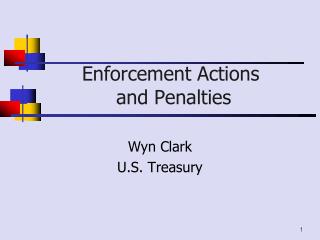 Enforcement Actions and Penalties