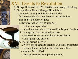 XVI. Events to Revolution