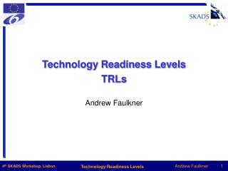 Technology Readiness Levels TRLs