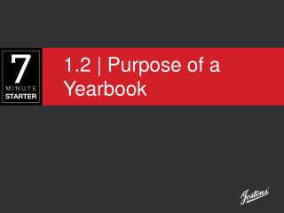 1.2 | Purpose of a Yearbook