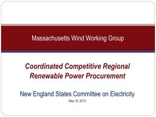 Massachusetts Wind Working Group