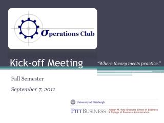 Kick-off Meeting