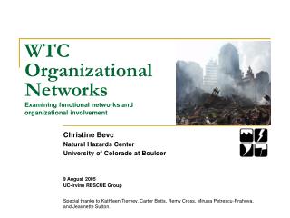 WTC Organizational Networks