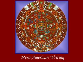 Meso-American Writing
