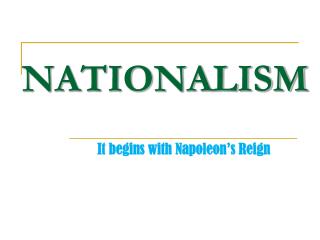 NATIONALISM