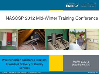 NASCSP 2012 Mid-Winter Training Conference