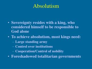 Absolutism