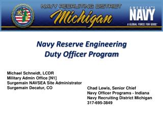 Navy Reserve Engineering Duty Officer Program