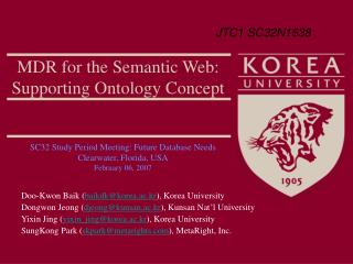 MDR for the Semantic Web : Supporting Ontology Concept