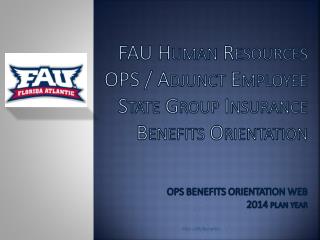 FAU –HR/Benefits