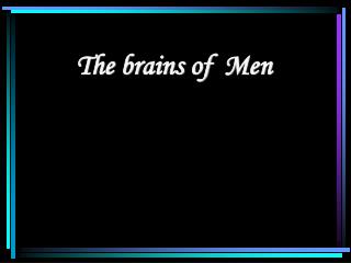 The brains of Men